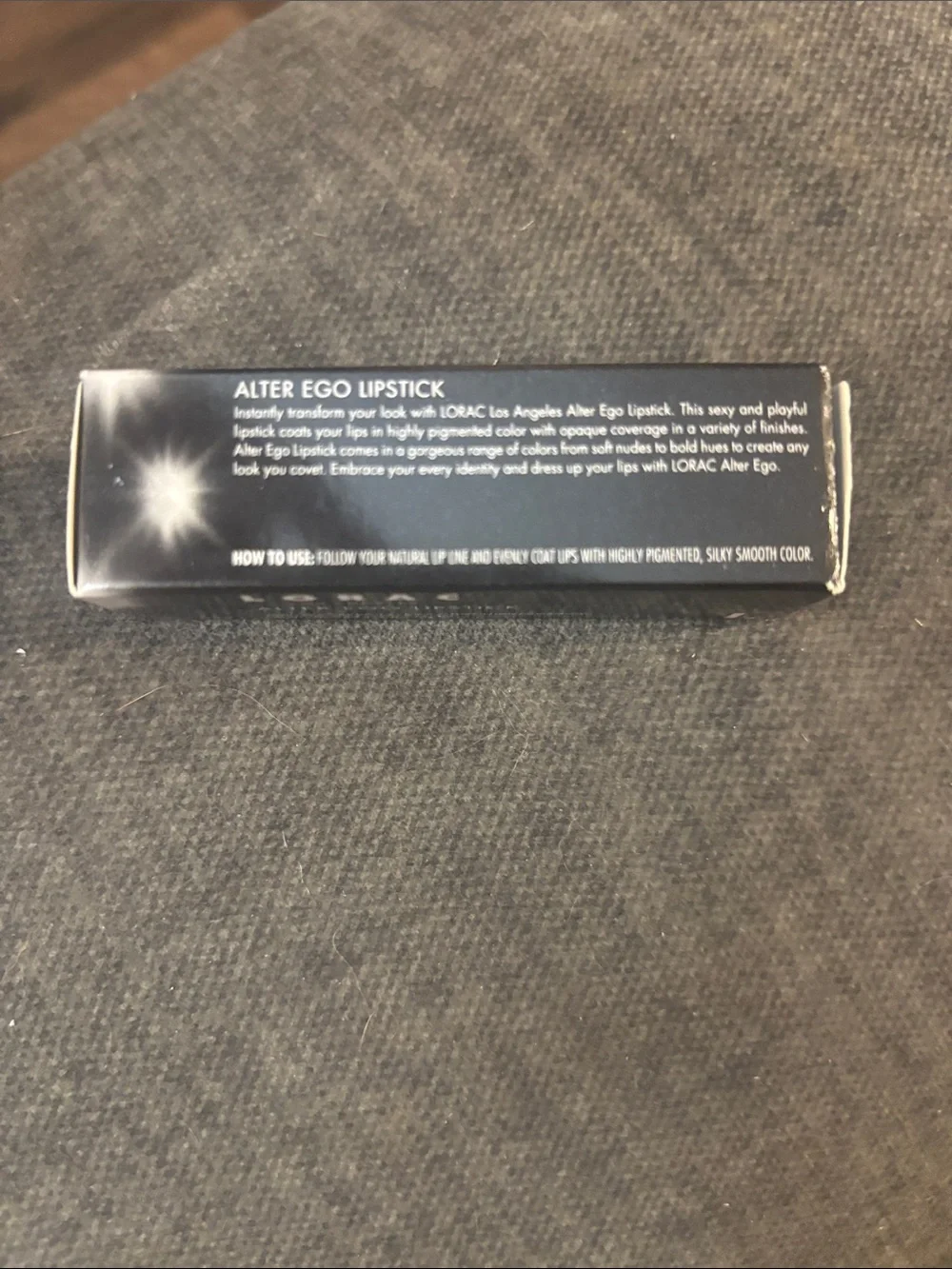 Lorac Alter Ego Lipstick in Snow Bunny Satin color - new in box